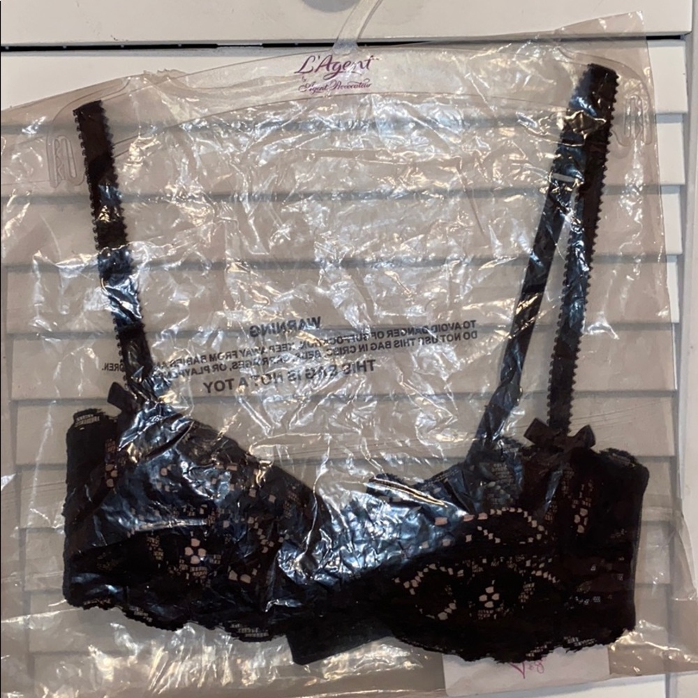 NWT L’Agent by AP Reia Lace Wire Balcony Bra - Picture 5 of 8